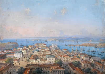 Näkymä Sevastopoliin, 1860-1870 tekijältä Carlo Bossoli