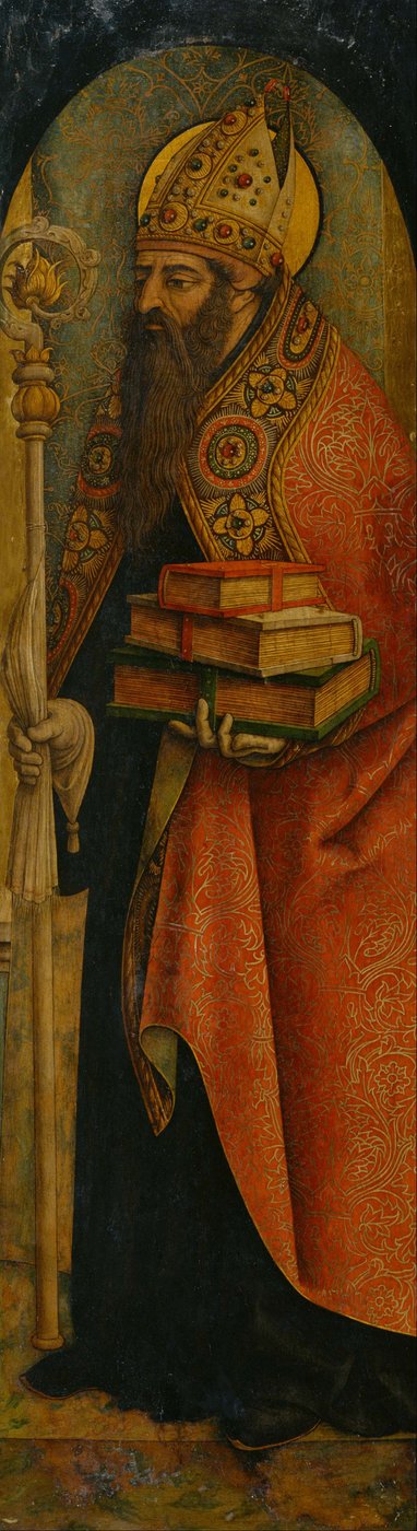Saint Augustine tekijältä Carlo Crivelli