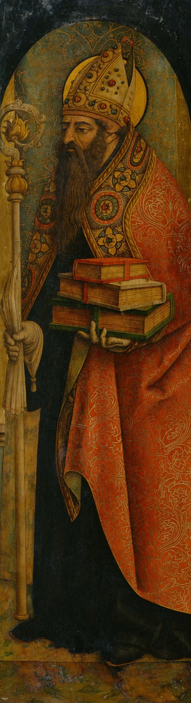 Pyhä Augustinus, 1480-luku tekijältä Carlo Crivelli