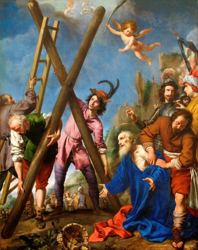 Pyhä Andreas rukoilee ennen marttyyrikuolemataan, 1643. tekijältä Carlo Dolci