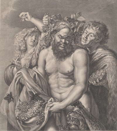 Bacchus mukana Bacchante ja faun, 1768 tekijältä Carlo Faucci