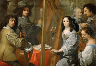 Omakuva perheen kanssa, c. 1650. tekijältä Carlo Francesco Nuvolone