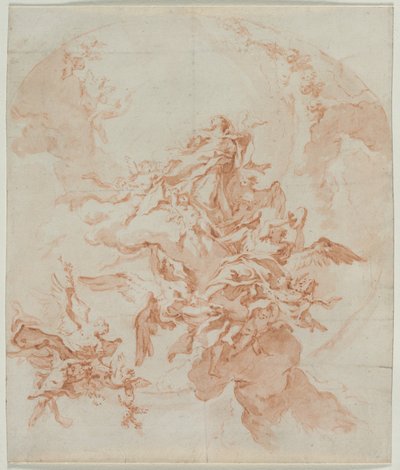 Neitsyt taivaaseenastuminen, n. 1754. tekijältä Carlo Innocenzo Carlone