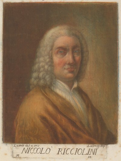 Niccolo Ricciolini tekijältä Carlo Lasinio, after Nicolò Ricciolini