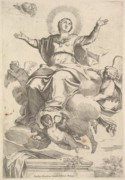 Neitsyt taivaaseenastuminen. tekijältä Carlo Maratta or Maratti