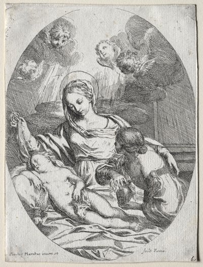 Madonna ja lapsi Magdalenan kanssa tekijältä Carlo Maratti