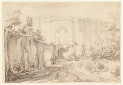 Suunnittelu istuntolalle, Villa Albani, Rooma, Italia tekijältä Carlo Marchionni