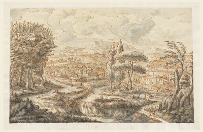Piirros, laakso, 1750-70 tekijältä Carlo Marchionni