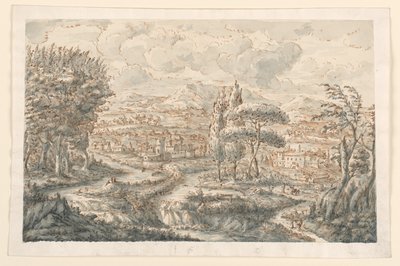 Piirros, laakso, 1750-70 tekijältä Carlo Marchionni