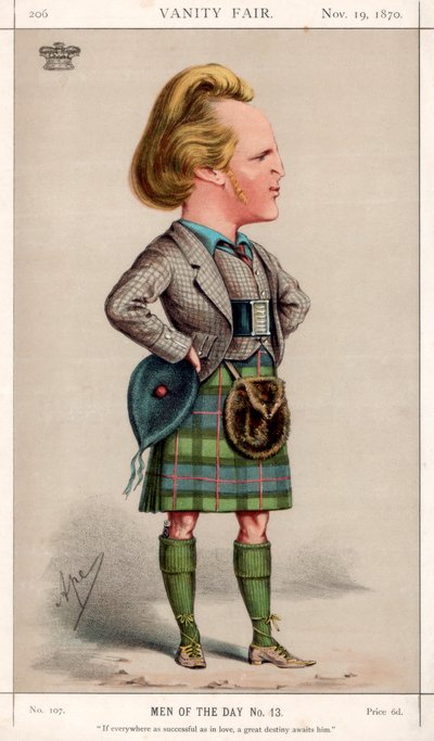 Jos kaikkialla yhtä menestyvä kuin rakkaudessa, häntä odottaa suuri kohtalo, 1870. tekijältä Carlo Pellegrini