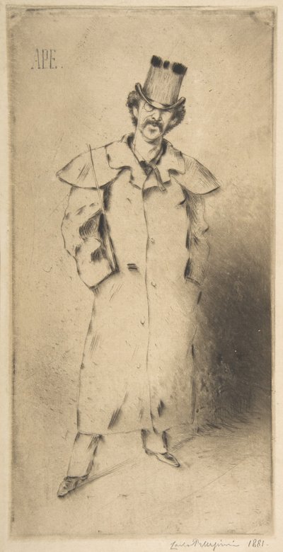 Whistlerin muotokuva, 1881. tekijältä Carlo Pellegrini