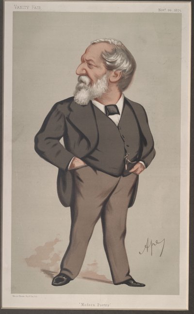 Robert Browning, Vanity Fair, 1875-11-20 tekijältä Carlo Pellegrini