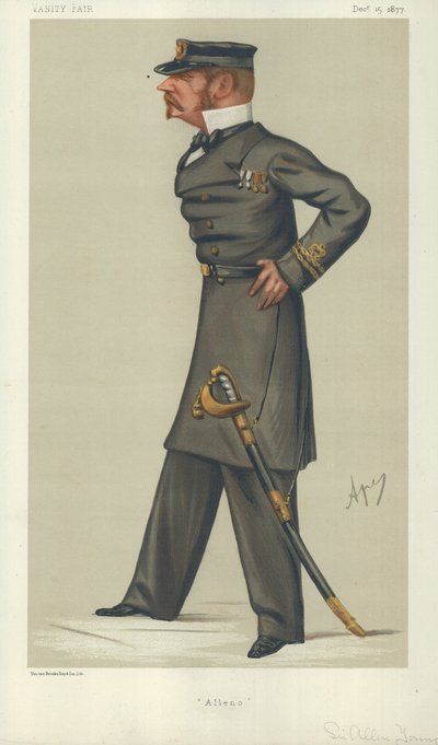 Sir Allen Young, Alleno, 15. joulukuuta 1877, Vanity Fair -sarjakuva tekijältä Carlo Pellegrini