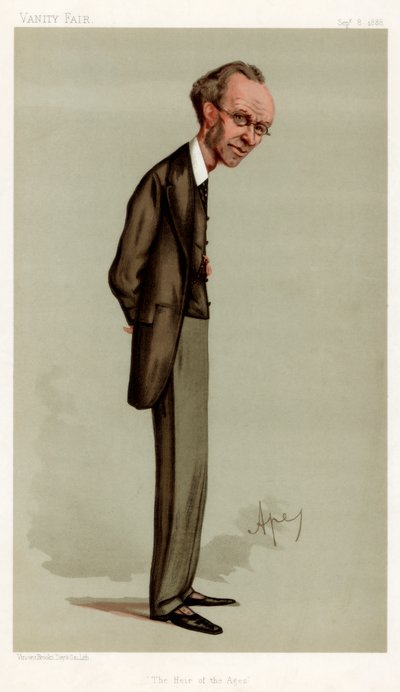 Aikojen perillinen, James Payn, englantilainen kirjailija, 1888. tekijältä Carlo Pellegrini