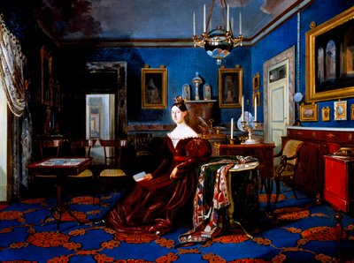 Savoylaisen Maria Cristinan muotokuva Casertan palatsissa (öljy kankaalle) tekijältä Carlo de Falco