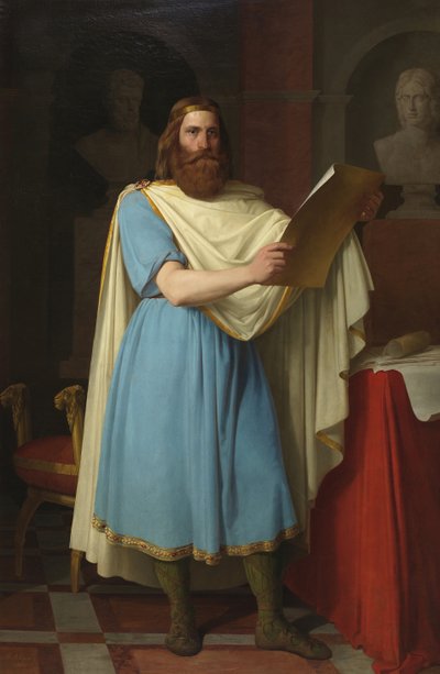 Alarik II, visigoottilainen kuningas, 1856 tekijältä Carlos María Esquivel y Rivas