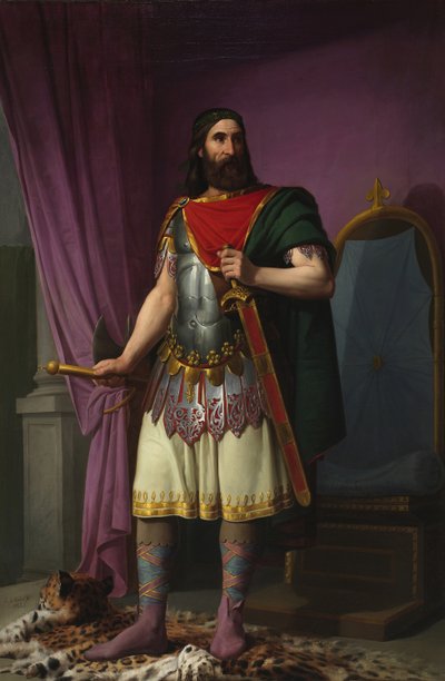 Egica, Visigoth King, 1853 tekijältä Carlos María Esquivel y Rivas