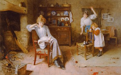 Idle Moments (akvarelli paperille) tekijältä Carlton Alfred Smith
