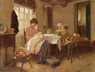 The New Arrival (öljy kankaalle) tekijältä Carlton Alfred Smith
