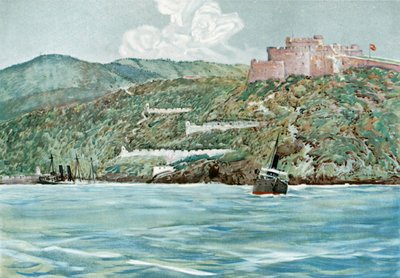 Sisäänkäynti Santiagon satamaan, 7. heinäkuuta 1898 tekijältä Carlton Theodore Chapman