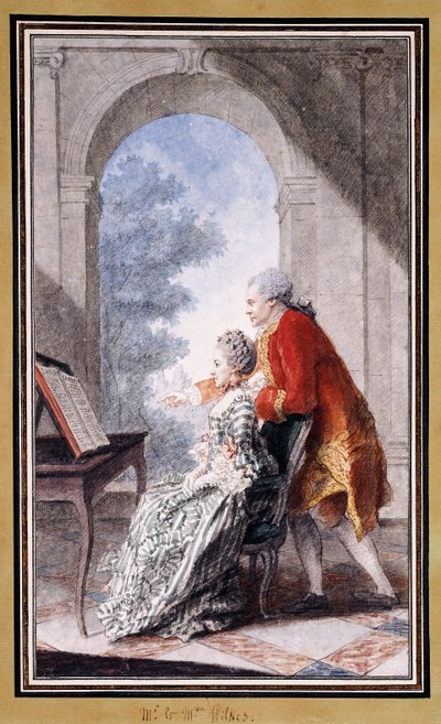 John Wilkes ja neiti Gertrude Carmontelle, tekijältä Carmontelle