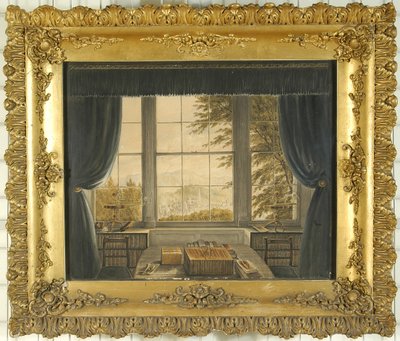 Greta Hallin työhuoneen eteläikkuna, 1841 tekijältä Caroline Bowles