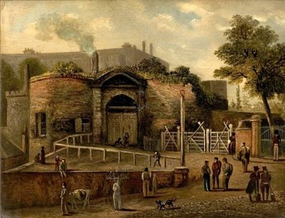 Näkymä Castle Gatewaylle, Nottingham (öljy aluksella) tekijältä Caroline Mary Price