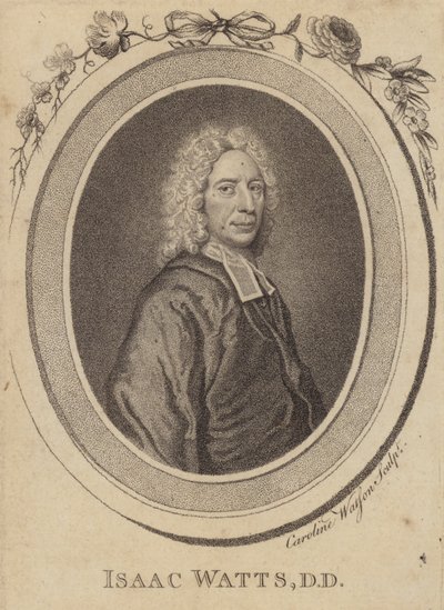 Isaac Watts, englantilainen kristitty ministeri, virsien kirjoittaja ja teologi tekijältä Caroline Watson