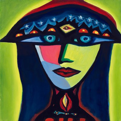 Isabella, puolalainen mustalainen, 2007 (öljy kankaalle) tekijältä Carolyn Mary Kleefeld