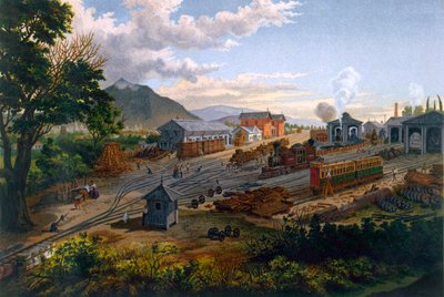 Orizaban asema, 1878 tekijältä Casimiro Castro