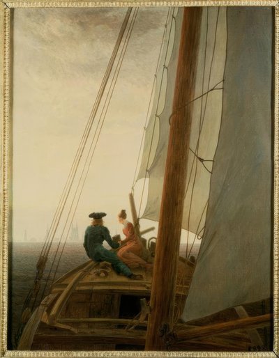 Auf dem Segler tekijältä Caspar David Friedrich