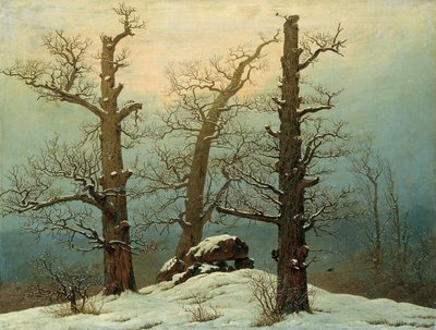 Cairn in Snow, 1807 tekijältä Caspar David Friedrich