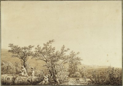 Kevät - Aamu - Lapsuus (vuoden 1803 vuodenaikojen, vuorokaudenaikojen ja elämänvaiheiden sarjasta) tekijältä Caspar David Friedrich