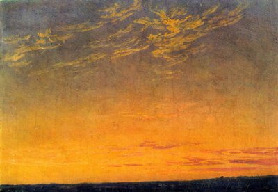 Caspar David Friedrich Ilta pilvien kanssa tekijältä Caspar David Friedrich