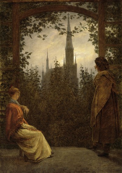 Garden Bower Greifswaldissa, 1818 tekijältä Caspar David Friedrich