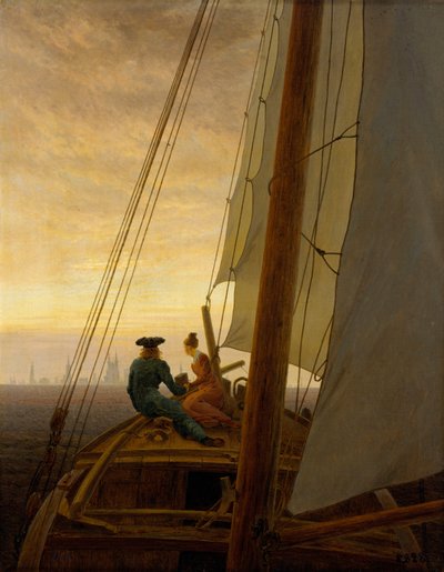 Saksa: Auf dem Segler Purjelaivalla tekijältä Caspar David Friedrich