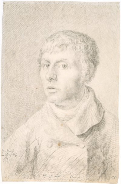 Saksa: Selbstbildnis Omakuva tekijältä Caspar David Friedrich
