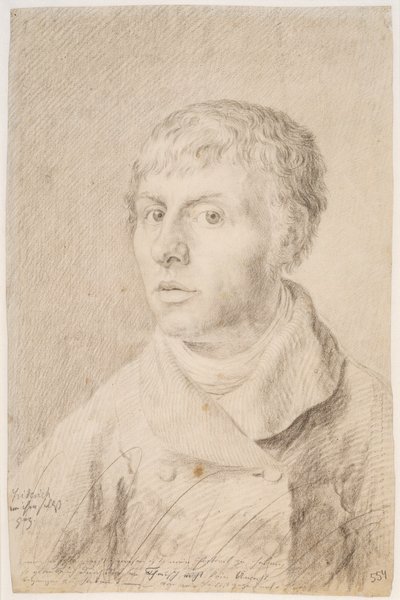 Saksa: Selbstbildnis Omakuva tekijältä Caspar David Friedrich