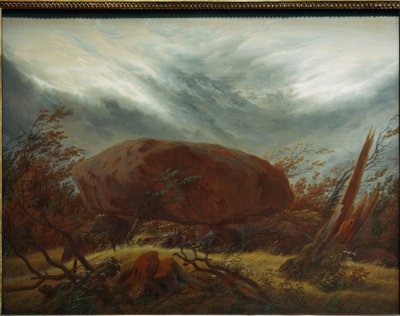 Hünengrab im Herbst tekijältä Caspar David Friedrich