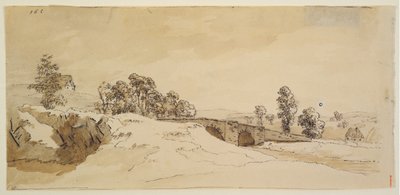 Maisema ja silta tekijältä Caspar David Friedrich