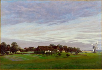 ""Tasainen maa"" Greifswaldin ympäristö, Saksa tekijältä Caspar David Friedrich