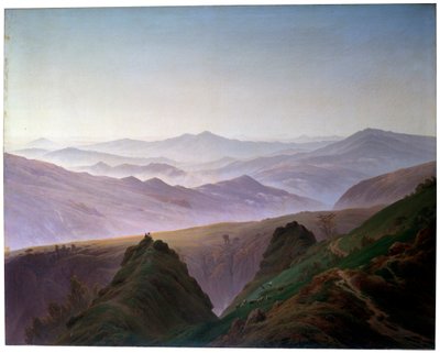 Aamu vuoristossa, ennen vuotta 1823. tekijältä Caspar David Friedrich