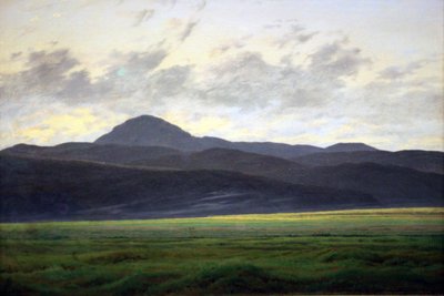 Vuoristomaisema Bohemiksessa tekijältä Caspar David Friedrich