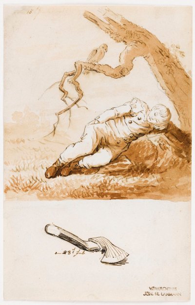 Nukkuva poika tekijältä Caspar David Friedrich