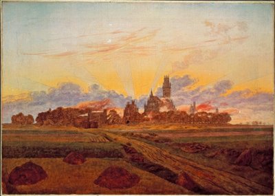 Sonnenaufgang bei Neubrandenburg tekijältä Caspar David Friedrich