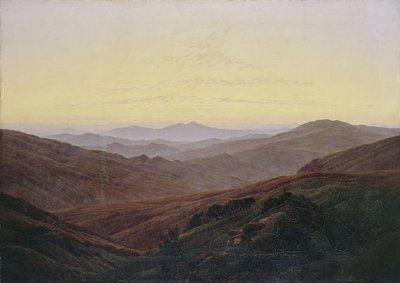 Krkonoše / Před východem slunce v horách tekijältä Caspar David Friedrich