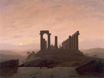 Junon temppeli Agrigentossa, kirjoittanut Caspar David Friedrich (1774-1840). tekijältä Caspar David Friedrich
