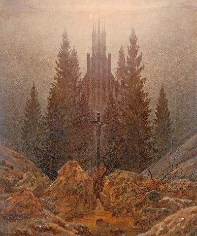 Risti vuorilla tekijältä Caspar David Friedrich