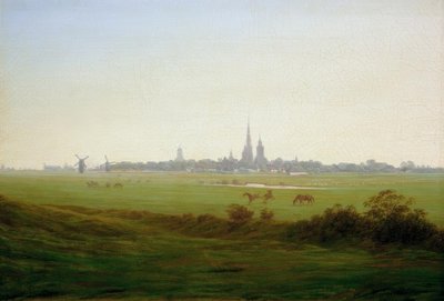 Wiesen bei Greifswald tekijältä Caspar David Friedrich