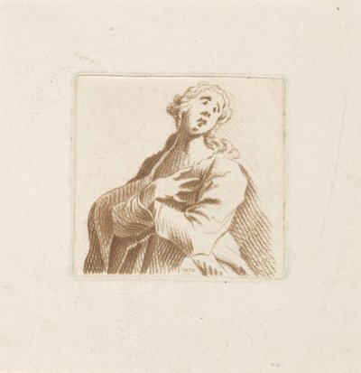 Naisen rintakuva, epätoivoinen tekijältä Caspar Jacobsz. Philips